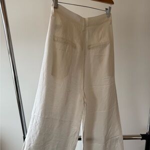 Annie Bing Carrie Pants High Waisted White - Size S